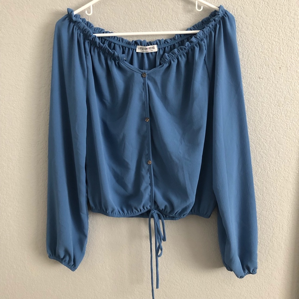 Off the shoulder top Fashion Nova